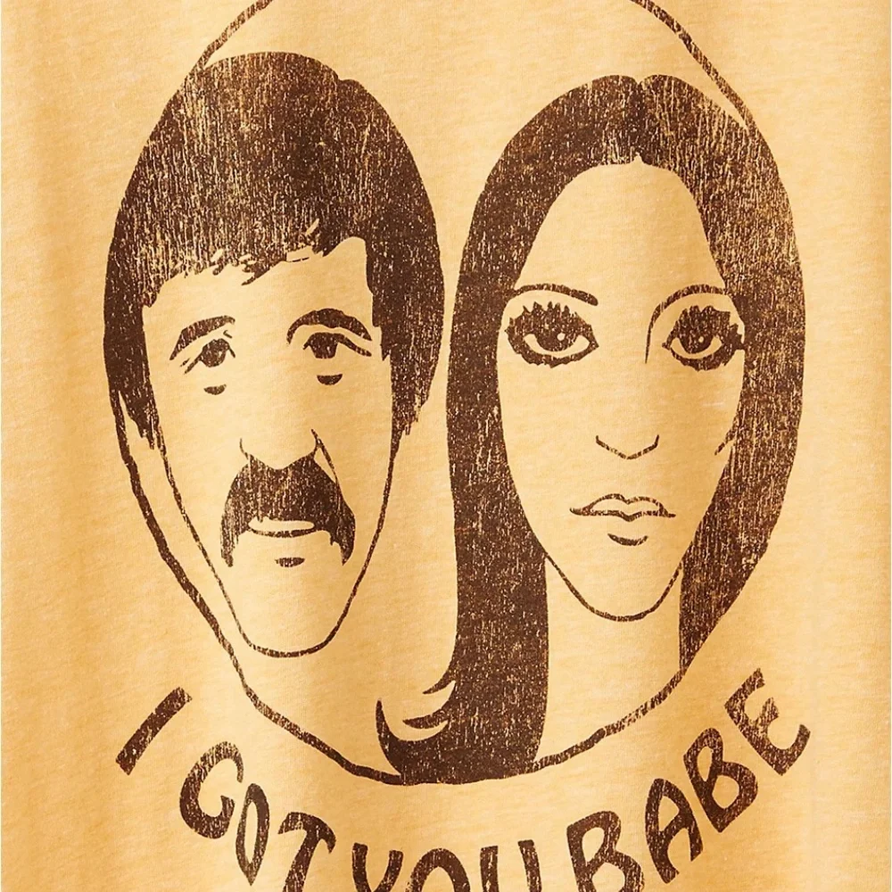 Torrid T-Shirt 2X 5X Sonny & Cher I got You Babe Crew Tee Top Classic Fit Plus_3